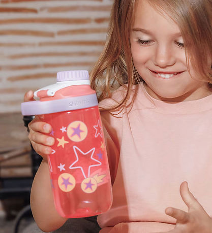 Sistema Drikkedunk - Easy Flow - 500 ml - Rosa/Lilla m. Print