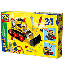 SES Creative Byggesæt - Arbejdskøretrøjer 3-i-1 - Metal