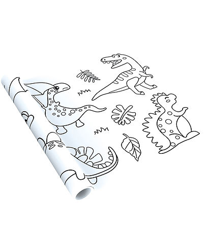 MierEdu Kæmpebanner Til Farvelægning - Dinosaurer