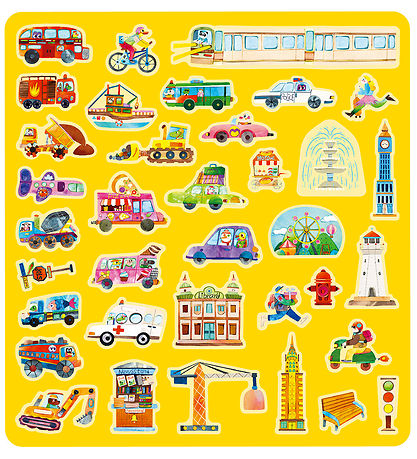 mierEdu Klistermærker - Flytbare - Storbyen