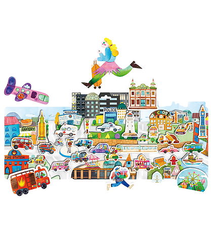 mierEdu Klistermærker - Flytbare - Storbyen