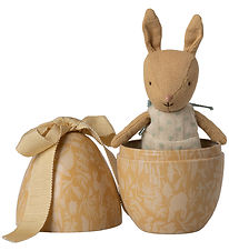 Maileg Påskeæg m. Mikro Kanin - Lille - Cream Yellow