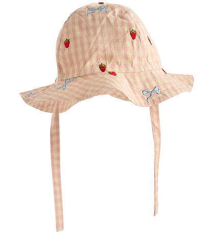 Flöss Solhat - Dolly - Berry/Bow Gingham