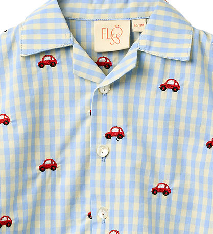 Flöss Skjorte - Albert - Blue Gingham