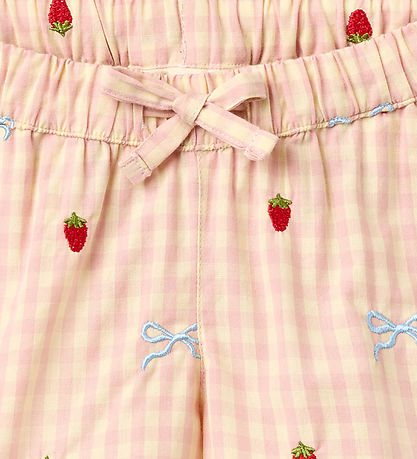 Flöss Shorts - Dolly - Berry/Bow Gingham