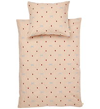 Flöss Rúmföt - Barn - Dolly - Berry/Bow Gingham