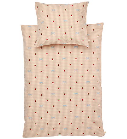 Flöss Rúmföt - Junior - Dolly - Berry/Bow Gingham