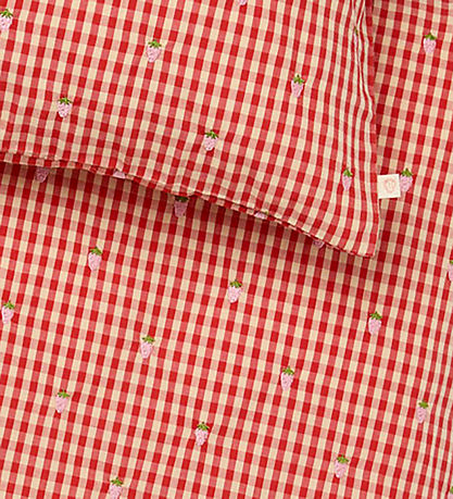Flöss Sengetøj - Junior - Molly - Red/Pink Berry Gingham