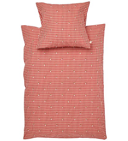 Flöss Sengetøj - Junior - Molly - Red/Pink Berry Gingham