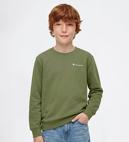 Champion Sweatshirt Crewneck - Oliven