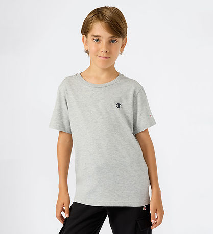 Champion T-shirt - 2-pak - Blak/Grey Melange