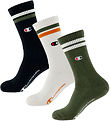 Champion strømper - 3-pak Crew - Black/White/Green