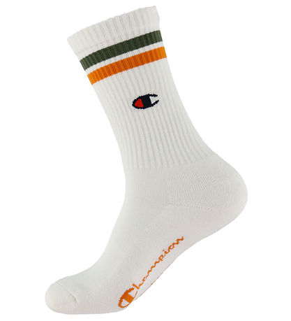 Champion strømper - 3-pak Crew - Black/White/Green