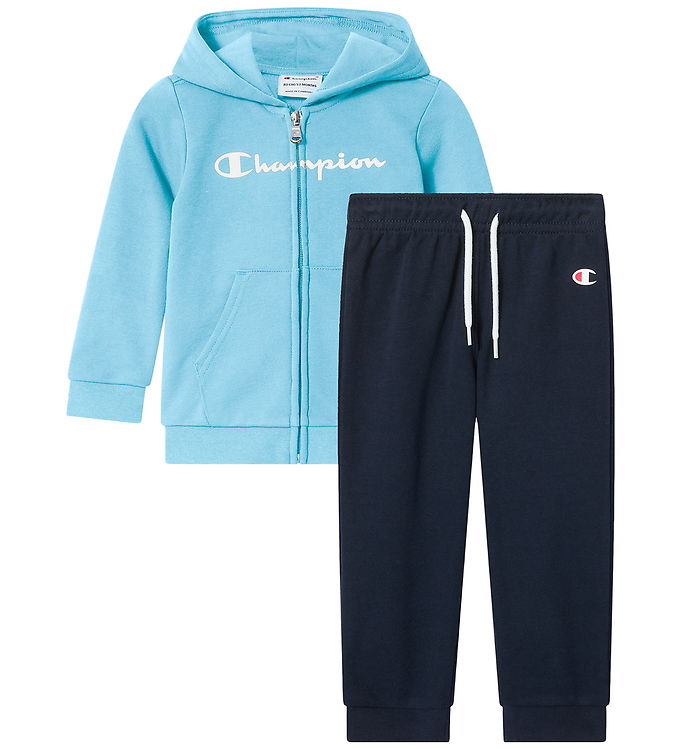 Champion Sweatsæt - Zip - Navy
