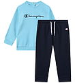 Champion Sweatsæt - Crewneck - Navy/Turkis