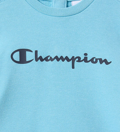 Champion Sweatsæt - Crewneck - Navy/Turkis
