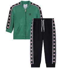 Champion Sweatsæt - Green/Navy