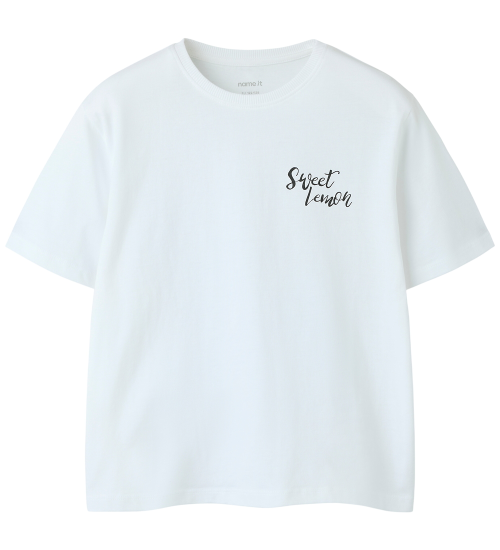 Name It T-Shirt - NkfFallina - Bright White - Name It - 6 Jahre (116) - T-Shirts