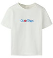 Name it T-shirt - NmmFukkan - Cloud Dancer/Good Days
