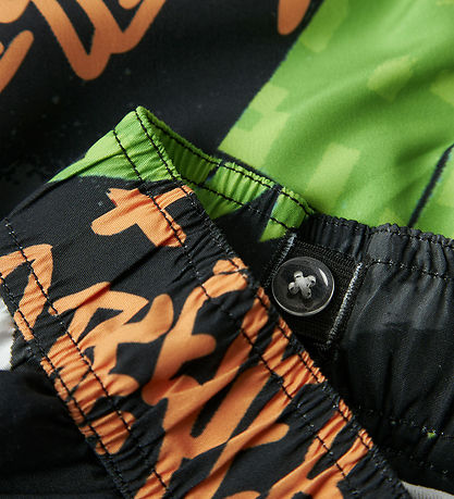 Name It Badeshorts - NkmMic - Black/Minecraft