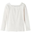 Name It Bluse - NkfForta - Rib - Cradle Pink/Bright White