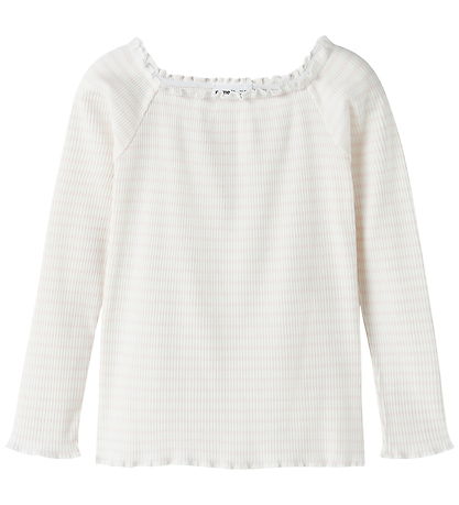 Name It Bluse - NkfForta - Rib - Cradle Pink/Bright White