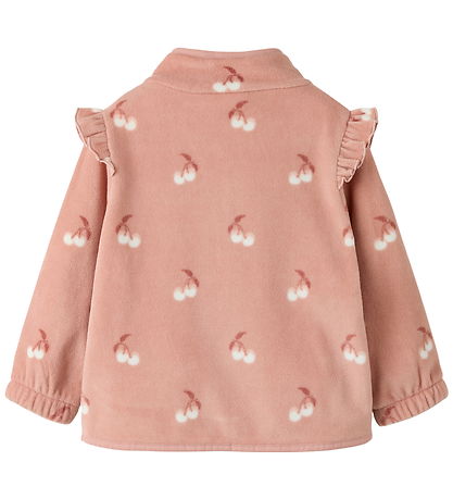 Lil Atelier Fleecejakke - NmfLaspektra - Misty Rose/CHERRY