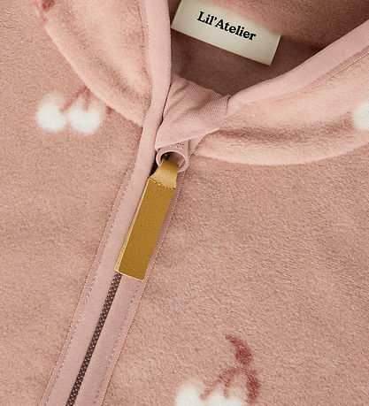 Lil Atelier Fleecejakke - NmfLaspektra - Misty Rose/CHERRY