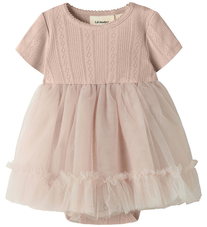 Lil Atelier NbfFanella - Kjole Body - Pink - 86