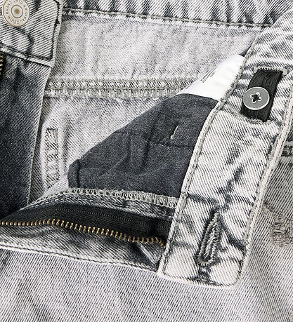 LMTD Shorts - NlnBirm - Long - Light Grey Denim/W. Super Light S