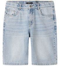 LMTD Shorts - NlnBirm - Long - Light Blue Denim/Super Light Blue