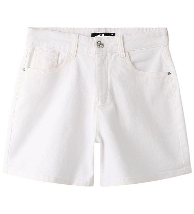 LMTD Mom Shorts Bice Bright White