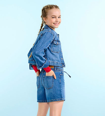Kids Only Shorts - KogGianna - Medium Blue Denim