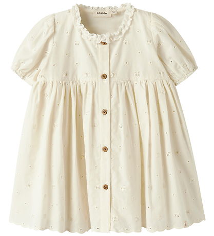 Lil Atelier Kjoler - NmfFlores - Coconut Milk