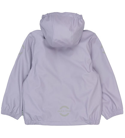 Mikk-Line Regntøj - m. Fleece - PU - Lavender Gray