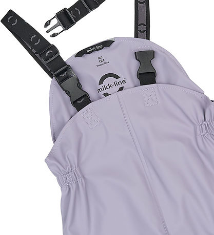 Mikk-Line Regntøj - m. Fleece - PU - Lavender Gray