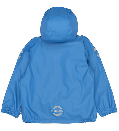 Mikk-Line Regntøj - m. Fleece - PU - Strong Blue