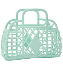 Sun Jellies Mini Foldekurv - Retro - Mint