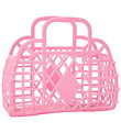Sun Jellies Mini Foldekurv - Retro - Bubblegum Pink