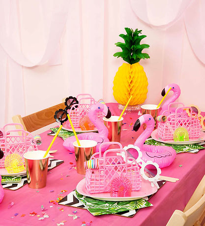 Sun Jellies Mini Foldekurv - Retro - Bubblegum Pink