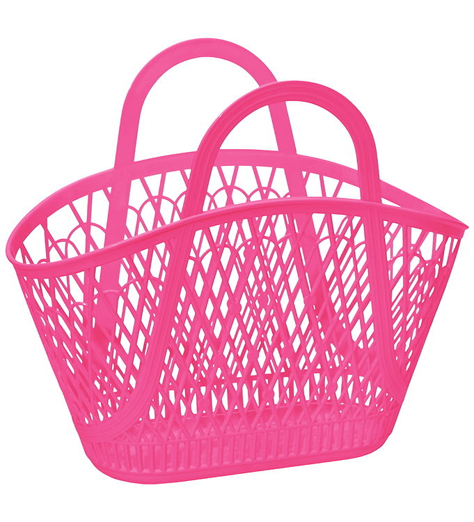 Sun Jellies Kurv - Betty - 45x40x22 cm - Berry Pink
