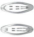 Name It Hair Clip - 2-Pack - NkfAcc - Silver