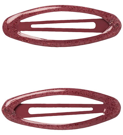 Name It Hårspænde - 2-pak - NkfAcc - Burgundy