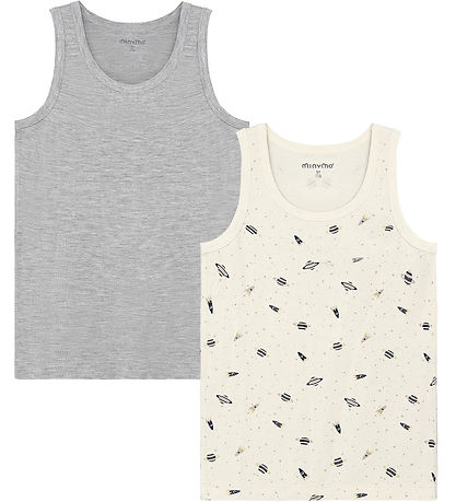 Minymo Undertrøje - 2-pak - Niagara Mist