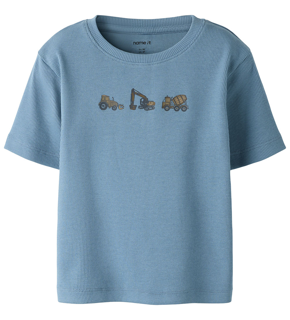 Name It T-Shirt - Rib - NmmFrits - Spring Meer - Name It - 4 jaar (104) - T-Shirts