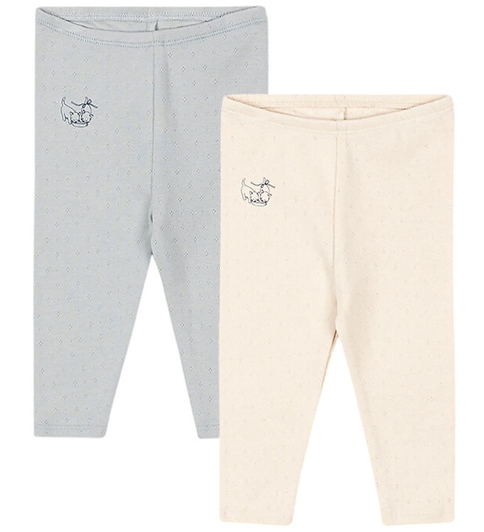 Fanga Fontana Leggings - Bello - 2-pak - Buttercream/pearl Blue