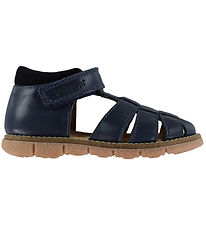 Pom Pom Sandaler - Velcro - Navy Blazer