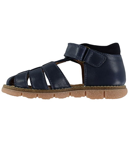 Pom Pom Sandaler - Velcro - Navy Blazer