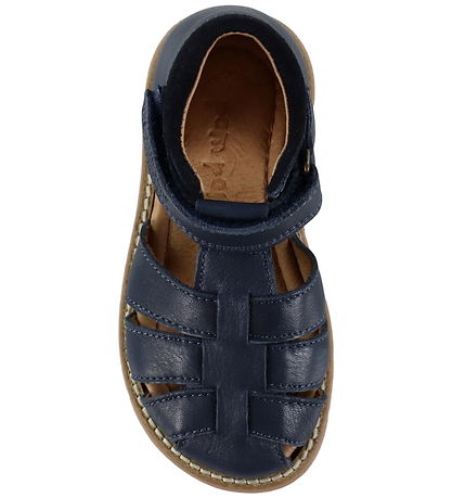 Pom Pom Sandaler - Velcro - Navy Blazer