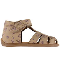 Pom Pom Begyndersandaler - Starter Scallop Velcro - Fog Viola AO